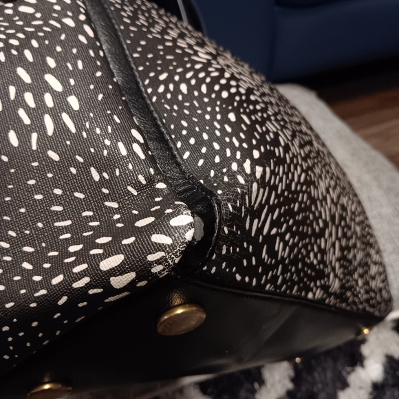 Fossil Black and White Patterned Tote Bag - Picture 3 of 7